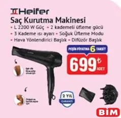 HEİFER SAÇ KURUTMA MAKİNESİ 2200 W